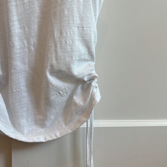 The Range Strata Slub Jersey Cinched Tank, Size S, White - Picture 9 of 11